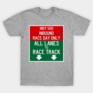 Indy 500 Inbound Race Day Traffic T-Shirt